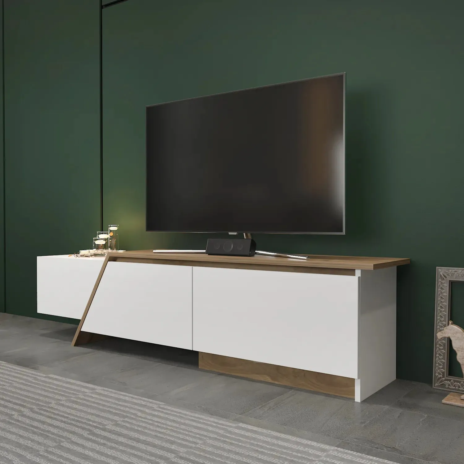 Zonas 71" Wide TV Stand and Media Console for TVs up to 65" Decorotika