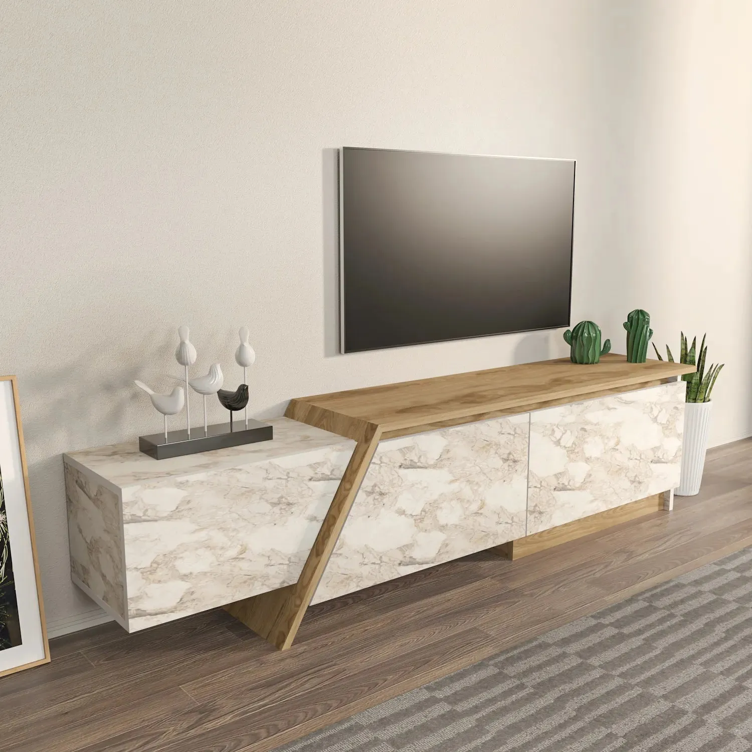 Zonas 71" Wide TV Stand and Media Console for TVs up to 65" Decorotika
