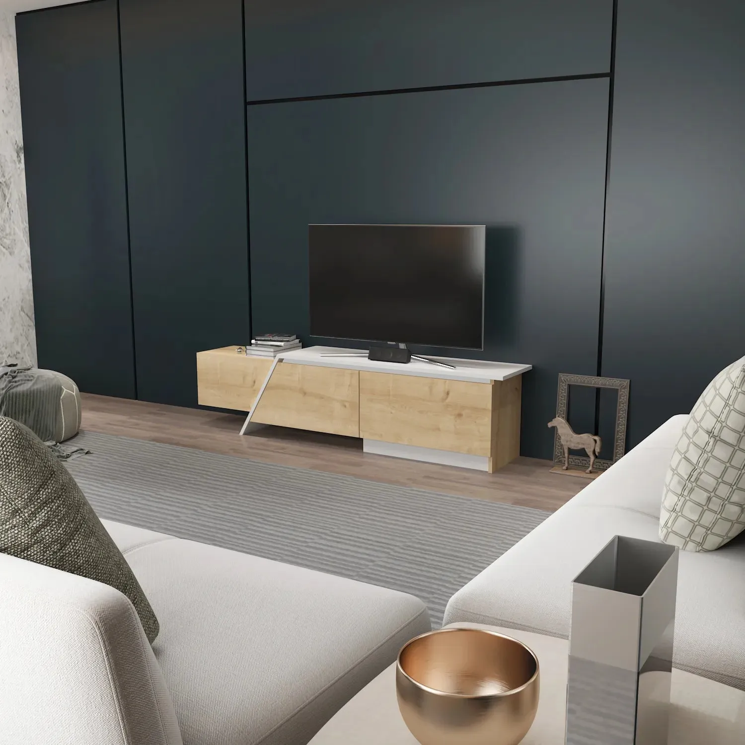 Zonas 71" Wide TV Stand and Media Console for TVs up to 65" Decorotika