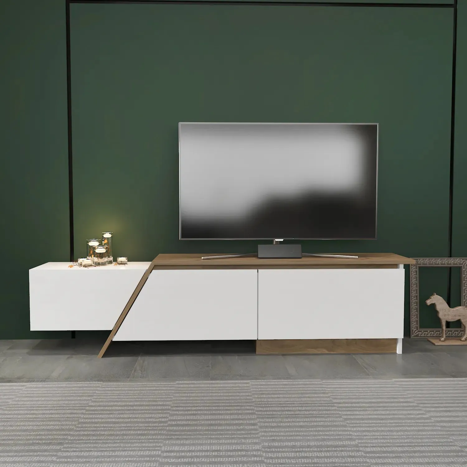 Zonas 71" Wide TV Stand and Media Console for TVs up to 65" Decorotika